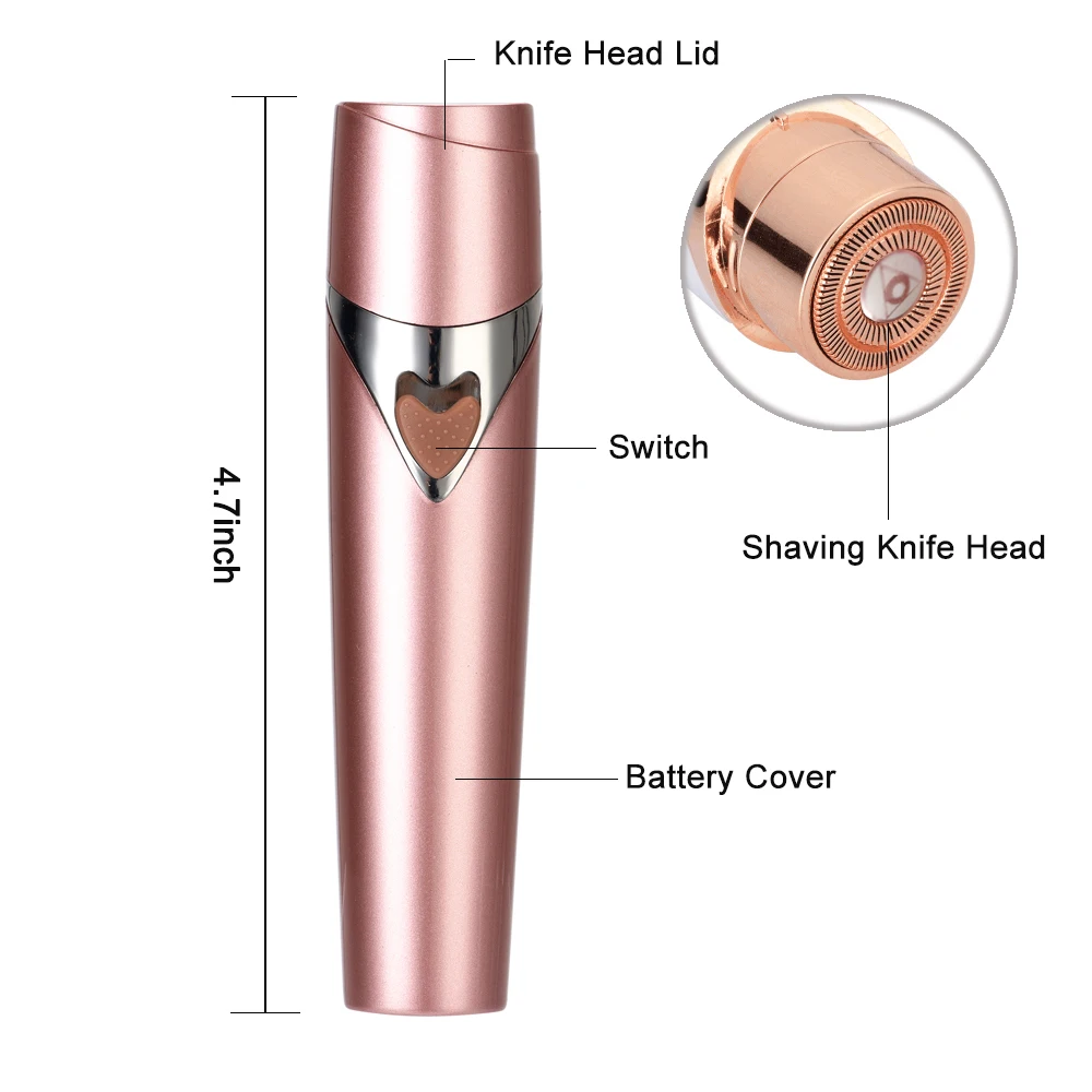 Электрический Портативный Женский мини-эпилятор для удаления волос на лице, теле, ногах