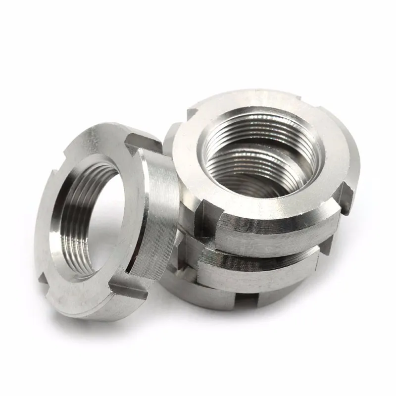 M8 M9 M12 M14 M16 M18  Stainless Steel Round Slotted Nut