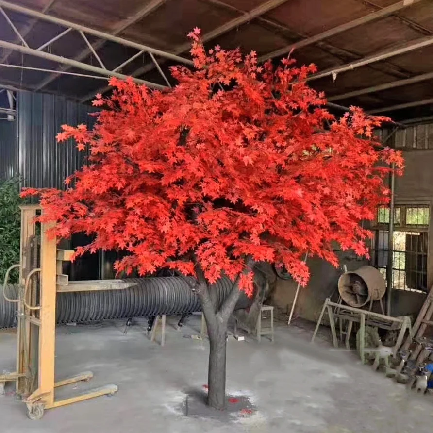 Autumn Large Outdoor Fake Artificial Japanese Red Maple Tree