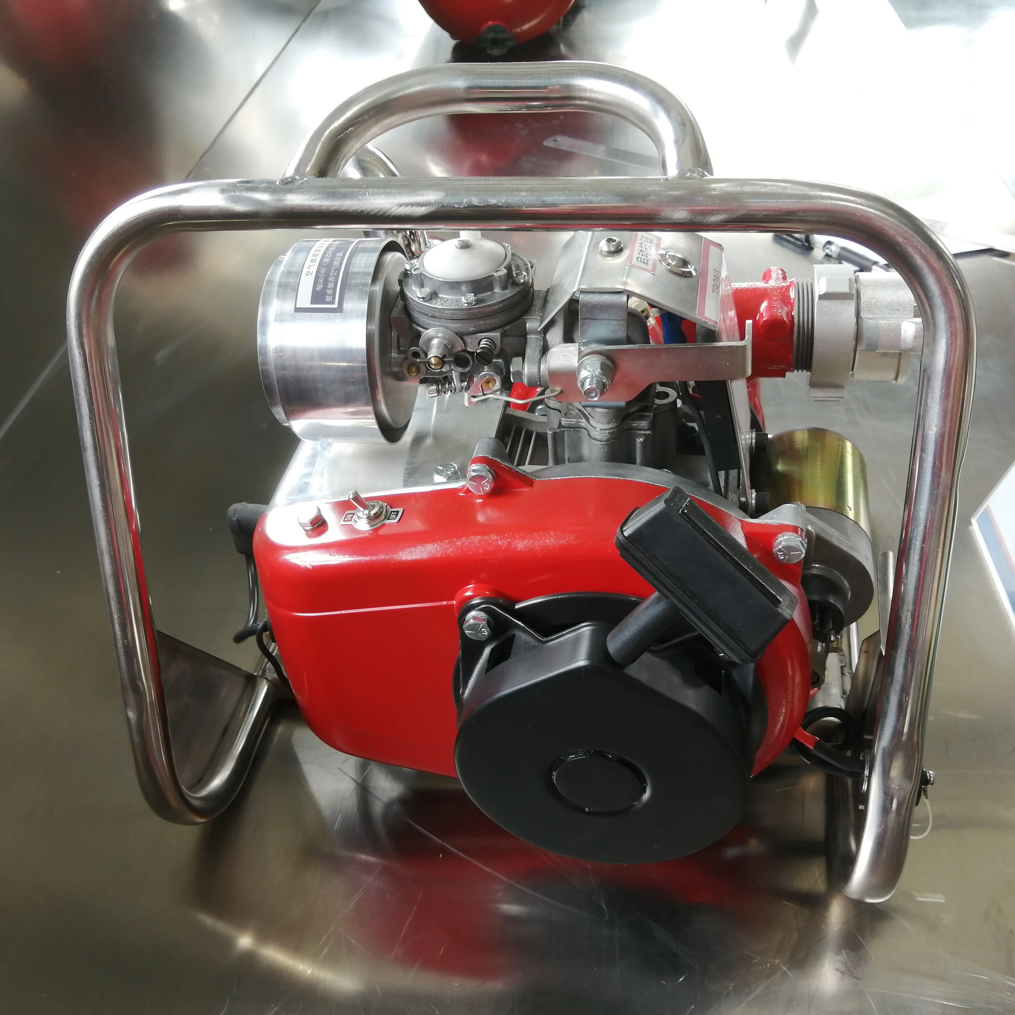 Gasoline Driven High Pressure Portable High Flow Fire Fighting Water Pump