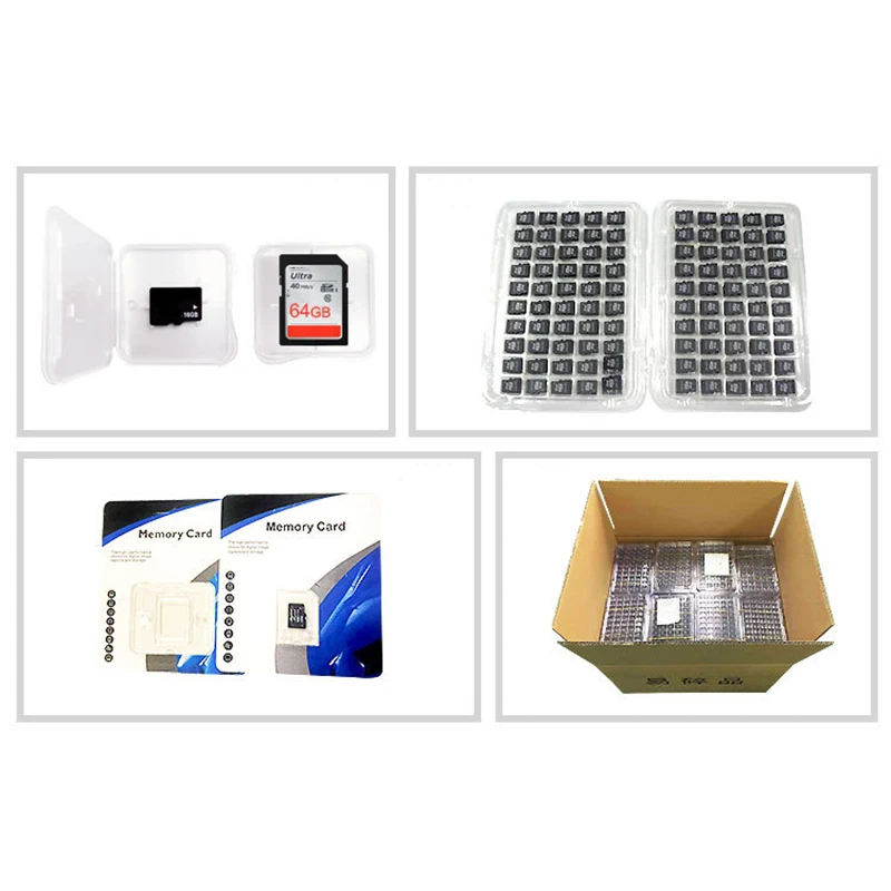 Top sales Custom logo TF card 2GB 4GB 8GB 16GB 32GB 64GB 128GB 256GB 512GB memory SD cards