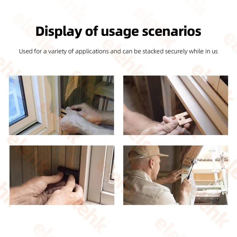 Elehk Aluminum Plastic Window Packers 10mm Window Packs Shims Window Glass Packers