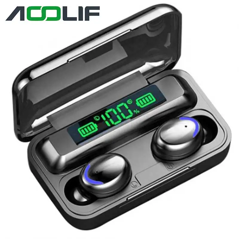 AOOLIF производство по оптовой цене F9 Беспроводные наушники 9D bluetooth наушники