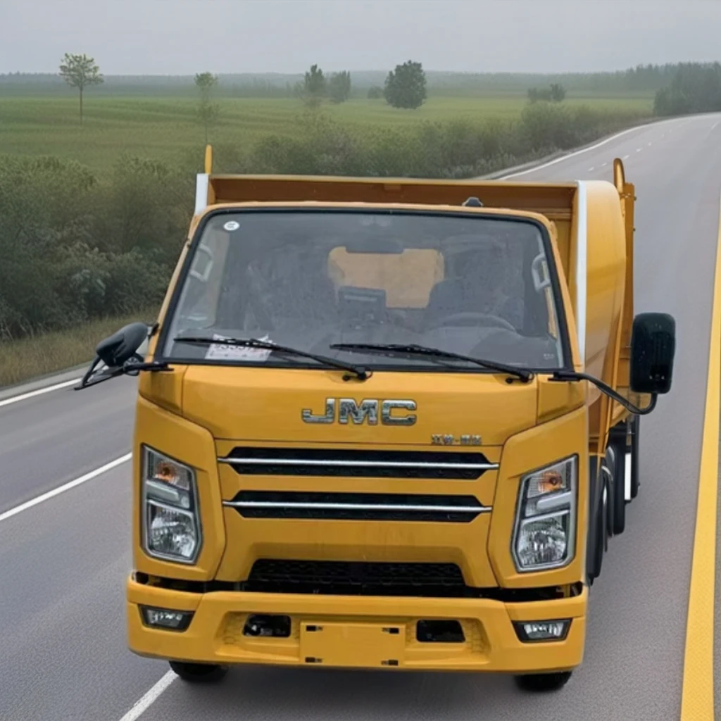 JAC Shunda Rear Loader Dump Garbage Truck Construction Farm Restaurant Industries Core Components Engine Gearbox Recycling Type