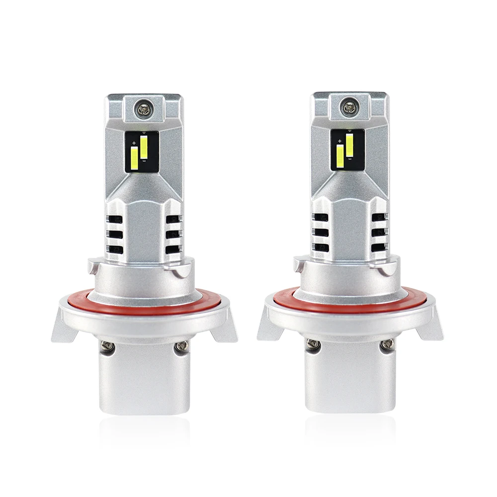 fanless wireless h7 45w car led headlight bulbs 4000lm super bright h4 9003 led headlight bulbs same with halogen bulb beam