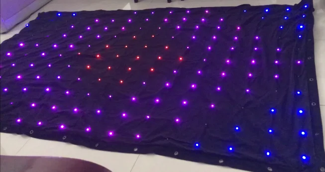 LED Star Video Cloth DMX512 Sound Control DJ Light Led Star Cloth Wedding Events Party Backdrop