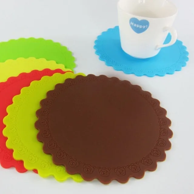 LFGB Hot Food Grade Silicone Baking Mat Pack 3 Honeycomb trivet mat