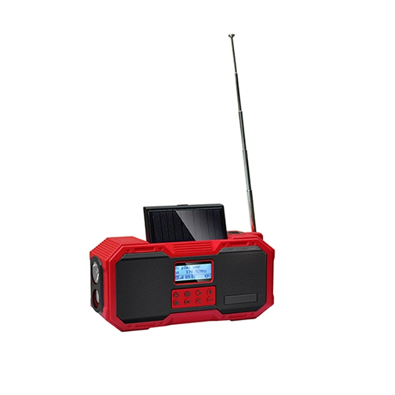 Home emergency radio multi speaker Portable Wireless DAB NOAA AM FM digital Radio multi BT Speaker with flash light