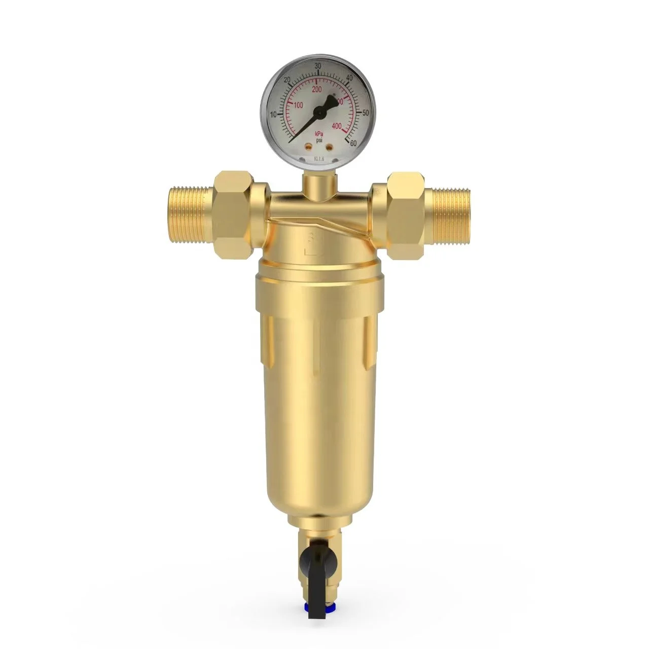 Whole House Water Purification System Brass Sediment Pre-filter With Self Cleaning Home Ro Water Filter Water Prefilter