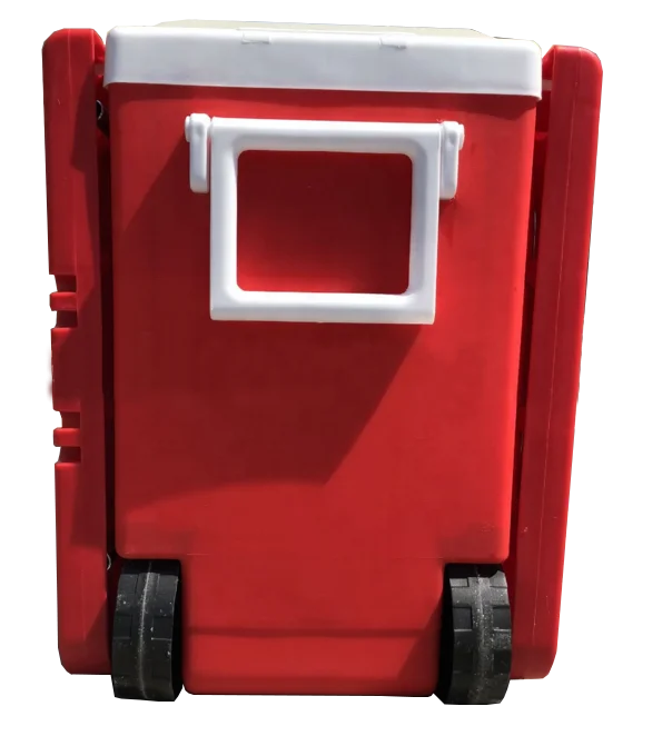 
28L Multi-functional Ice insulated Cooler box with handle and wheels and table and chairs 