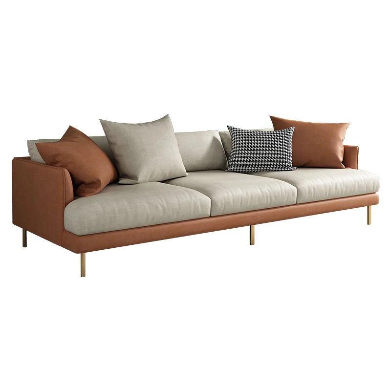 Italian minimalist style living room furniture sofa technology cloth three-proof sofa furniture selling Chinese factory direct w