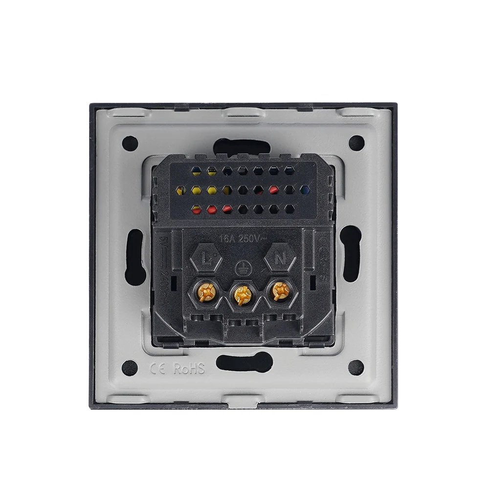 Schuko Socket With USB A and C port Wall Socket Standard Grounding  Charging Ports  5V 2.4A