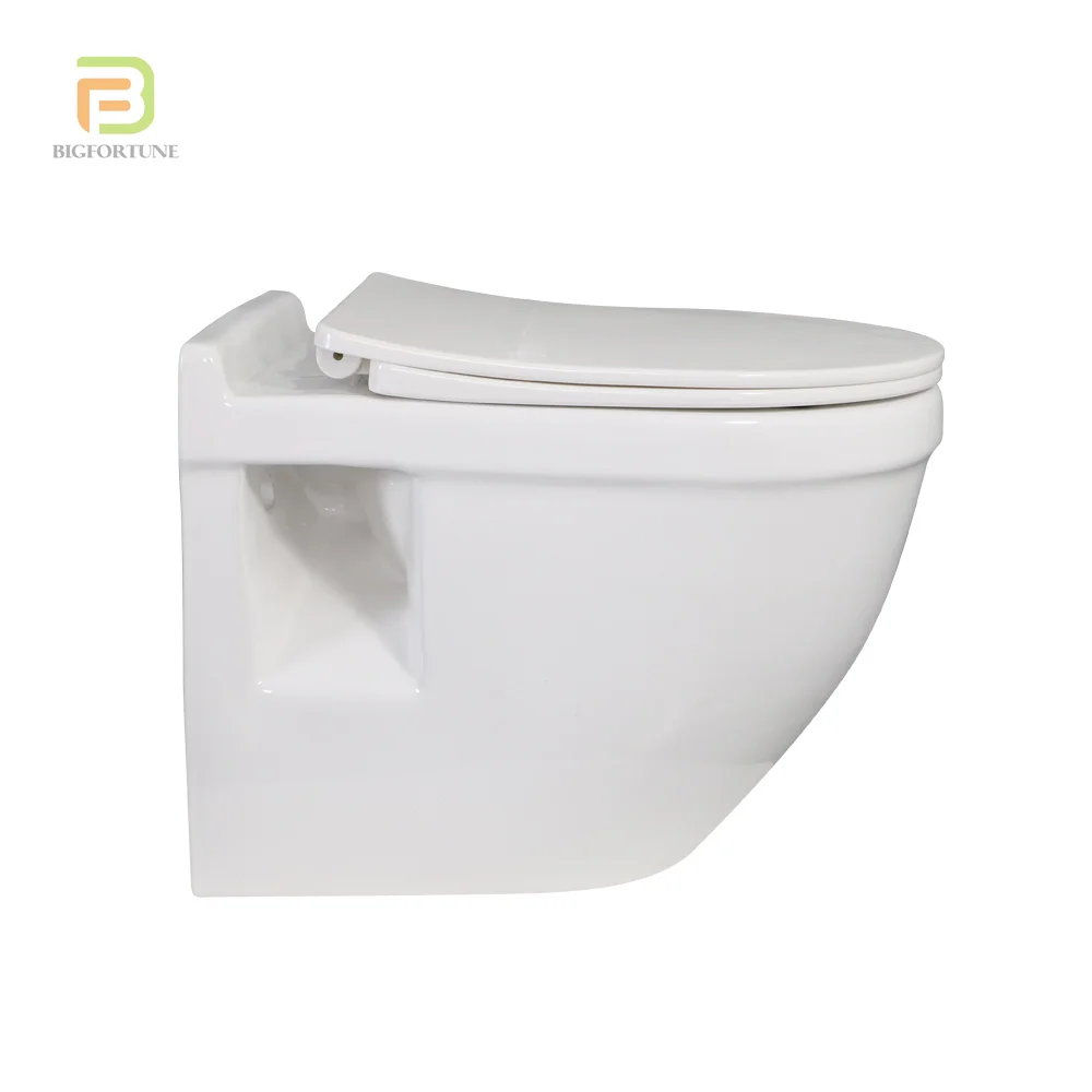 Chaozhou Wall Mounted Toilet Ceramic Sanitary Ware P-trap Washdown Wall-Hung Toilet With Concealed Tank