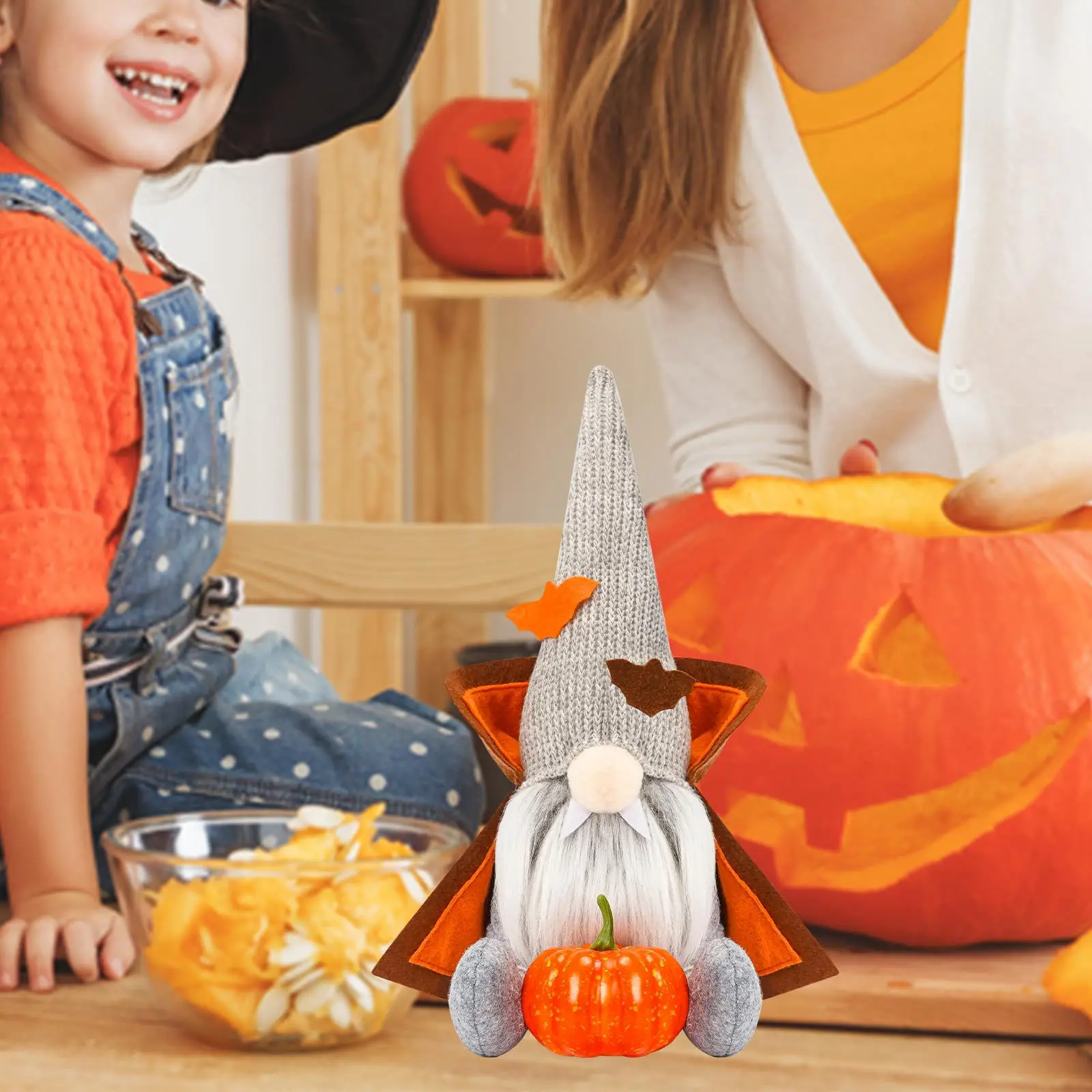 Halloween Decorations Doll Witch Ghost Festival Faceless Oldman Doll Tabletop Decoration Scandinavian Tomte Gnomes