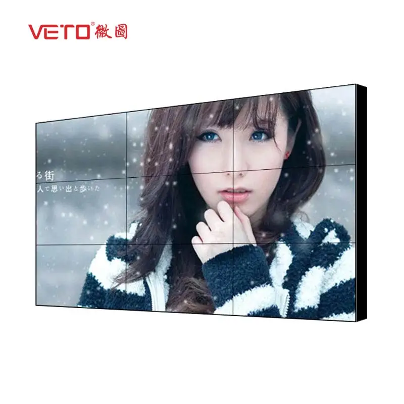 Внутренняя Гибкая видеостена с ЖК-дисплеем 46 дюймов 3x3 2x2 4x4 суперузкая видеостена