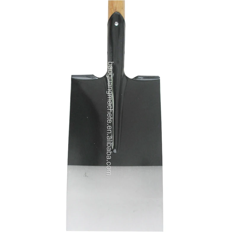 Super Quality Kenyan Market Carbon Steel shovel with wooden handle