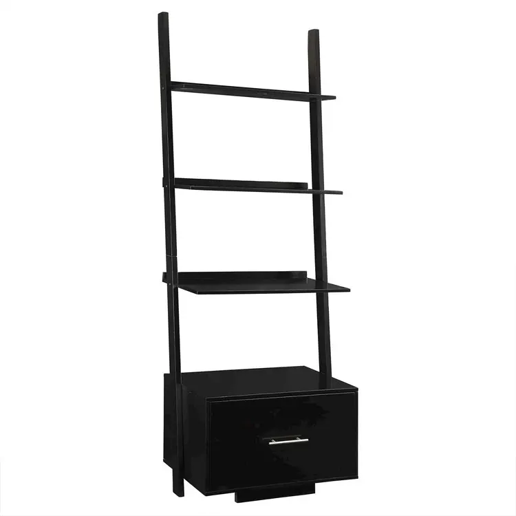 Wooden Display Rack Vintage Ladder Modern Design Environmentally Office Book Shelf Furniture