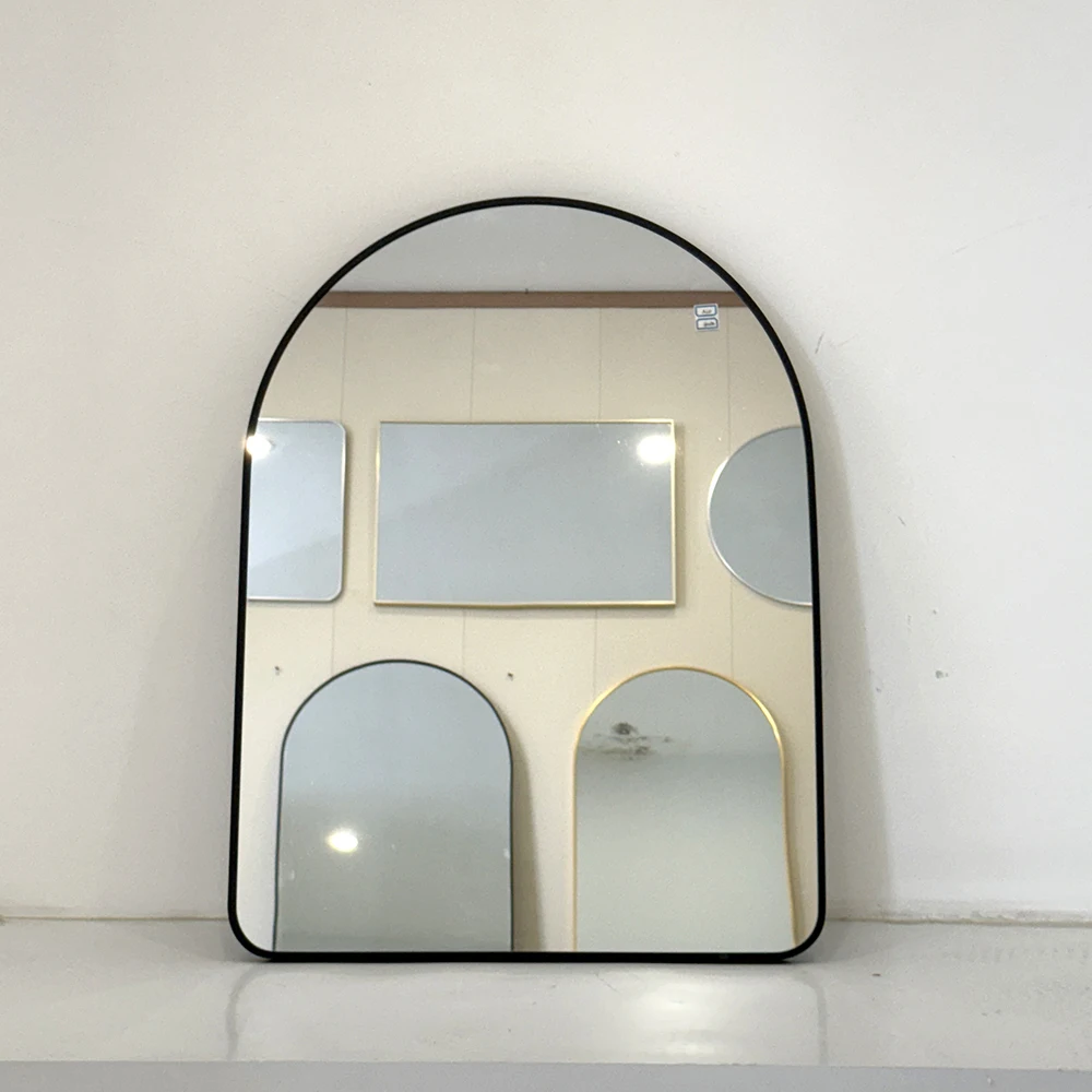 Wrought Iron Heart Profile Bamboo Wooden Silicone Mold Led Aluminum Metal Antique Wall Decor Mirror Frame