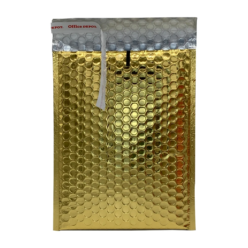 customizable size bubble packing shipping bag bubble mailer gold small golden bubble mailers 65x10 4x6 padded envelope