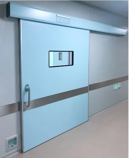 Hospital Automatic Hermetic Door With Vision Panel Automatic Hospital Room Door Operation Room Sliding Door