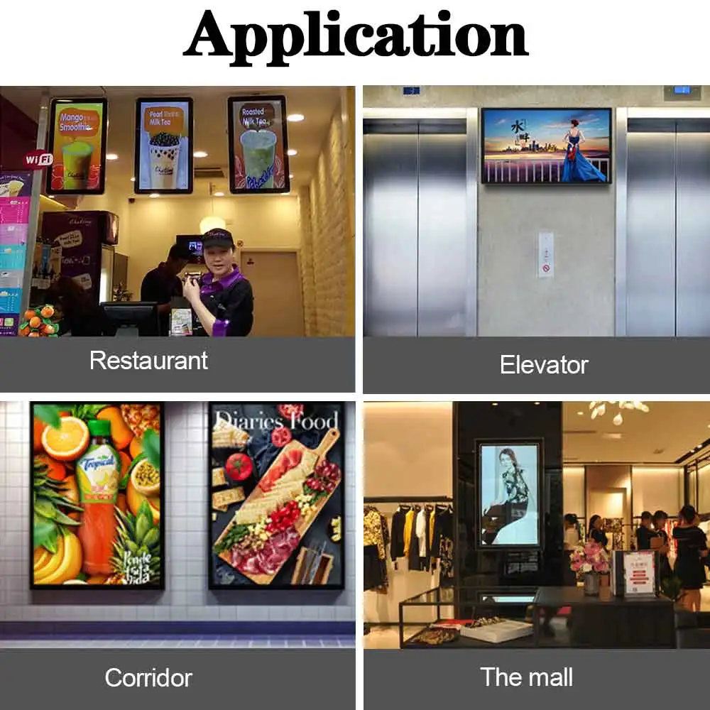 Retail Store Wall Mounted or Hanging Android Information Advertising Player Design Multi-Touch Displays Touch Screen Monitor