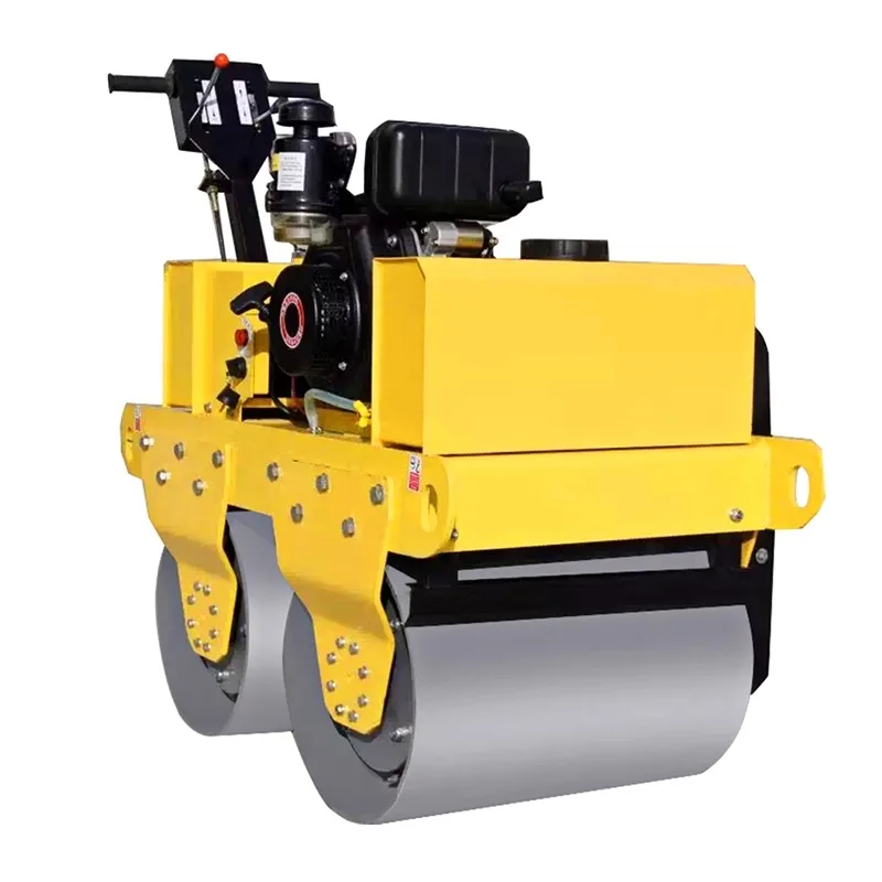 Double Drum Road Mine Roller Walk Behind Mini 500Kg Single Drum Hand Asphalt Small Tandem Rollers Compactor