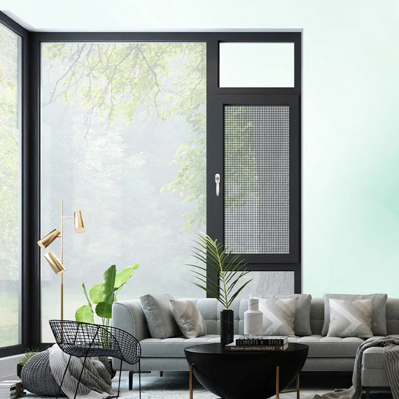 Cold Insulation Window Custom Villa House Casement Window Double Glazed Aluminum Windows and Doors with mosquito net