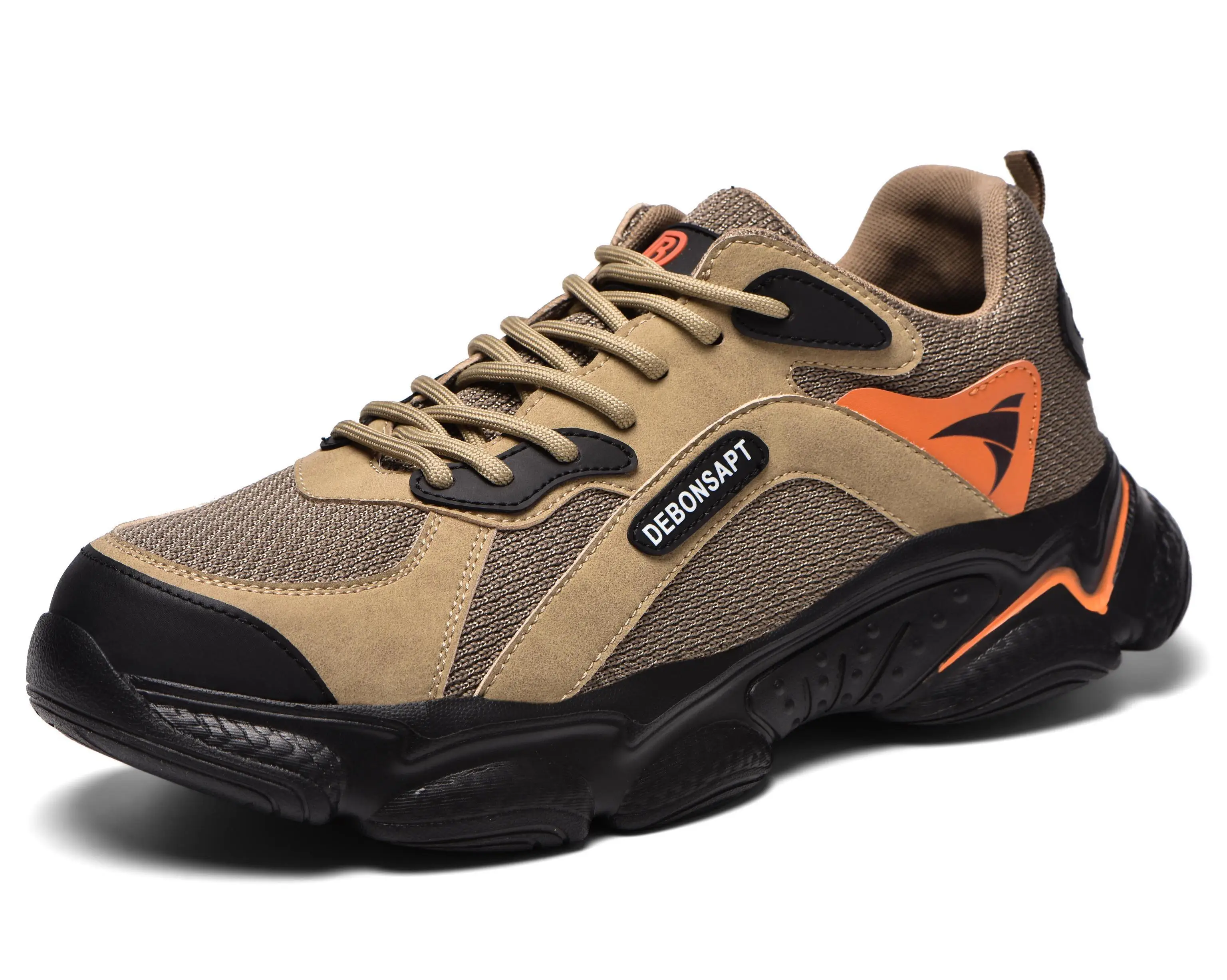 Pure Leather Suede Anti-smashing Anti-puncture Light Breathable Spring, Summer and Autumn Electrical Safety Shoes ISO