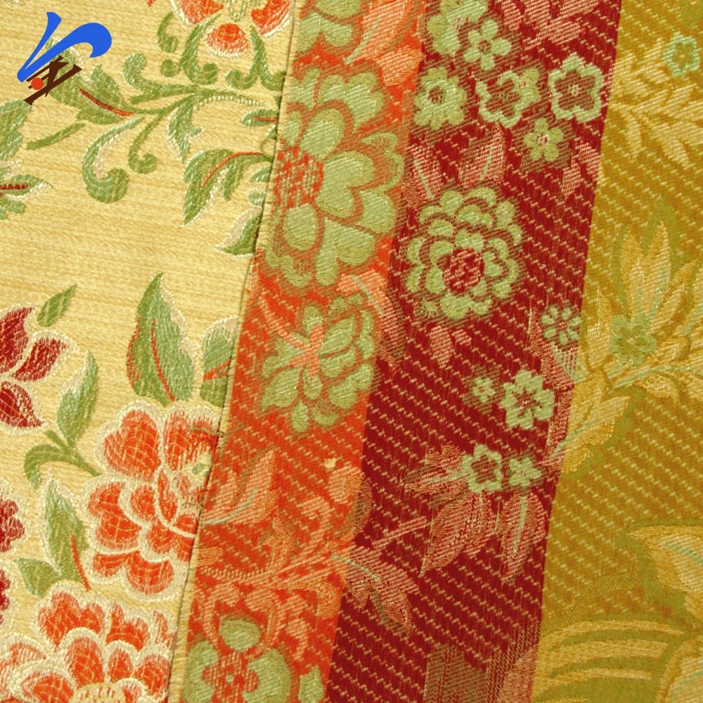 China Jacquard Yarn Dyed Woven Fabric Curtain Cushion Upholstery Jacquard Fabric For Home Textile