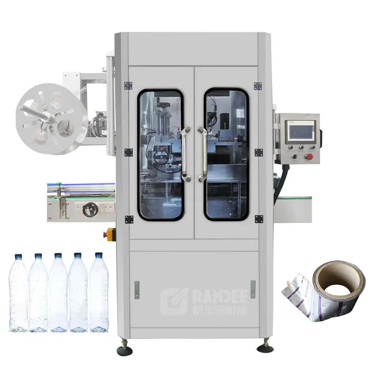 Automatic Jar Aluminum Can Top And bottom Sleeve Shrink Tunnel Labeling Machine Labeler