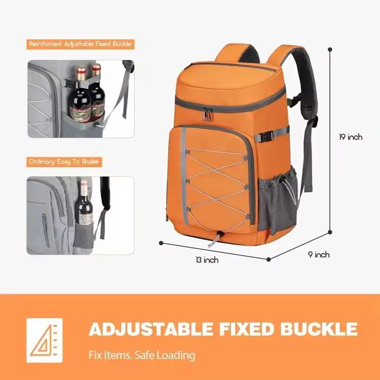 Wholesale Custom Large Capacity Reusable Travel Beach Insulated Cooler Bags Soft Leakproof Cooling Backpack