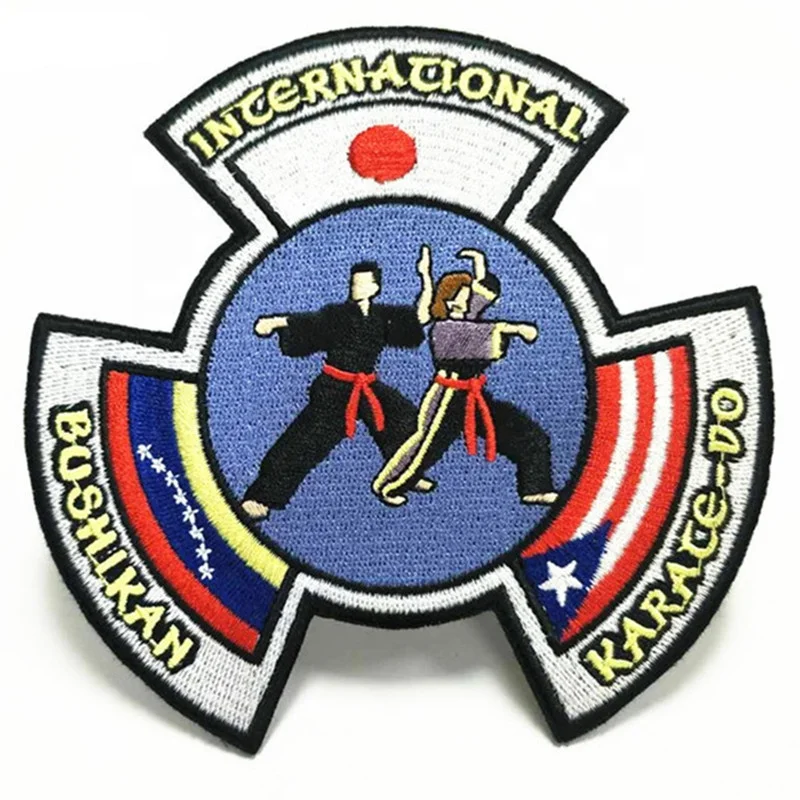OEM Cheap Custom Taekwondo Patches,  Embroidered Church Twill Patch