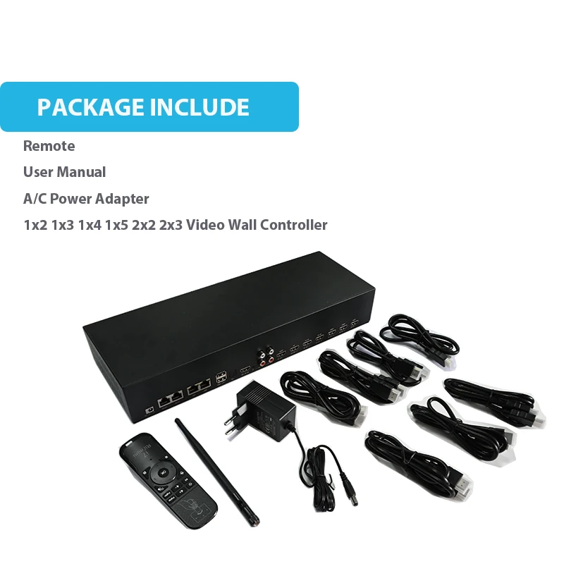 The most up-to-date visual equipment video wall  controller and player with RS232 RS485 LAN HD-IN USB Optical and