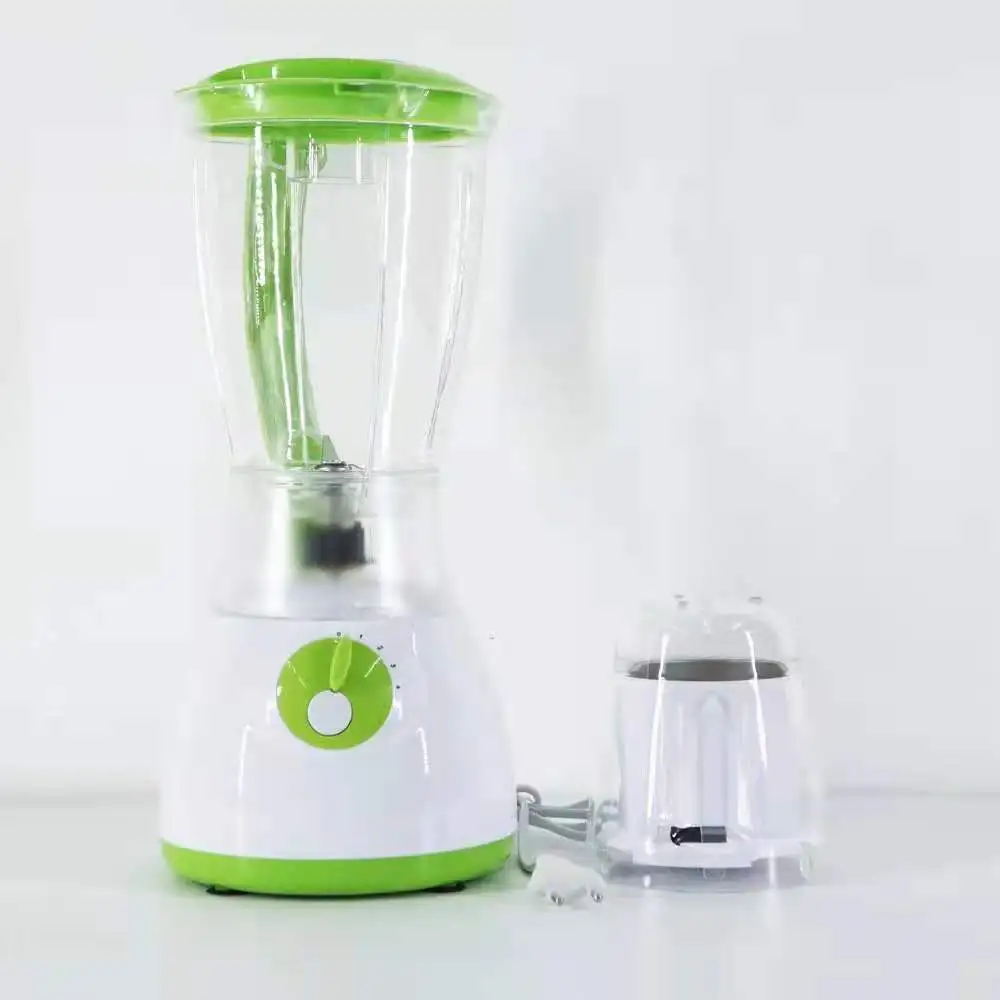 Household plastic mixer with dry grinding Multifunctional mixer Grinder Fruit and vegetable juicer 4 Speed and pause blender