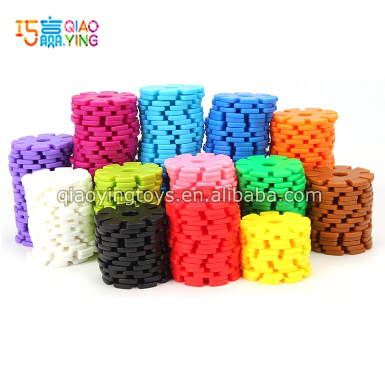 Creative Kids Snow Flakes, Interlocking Plastic Disc Set-1000 Pieces