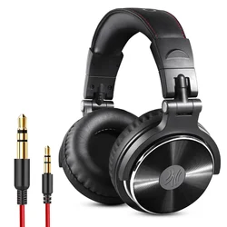OneOdio Perfect Sound Wired DJ Headphones 50mm Neodymium Driver Headphones Single Ear Monitoring