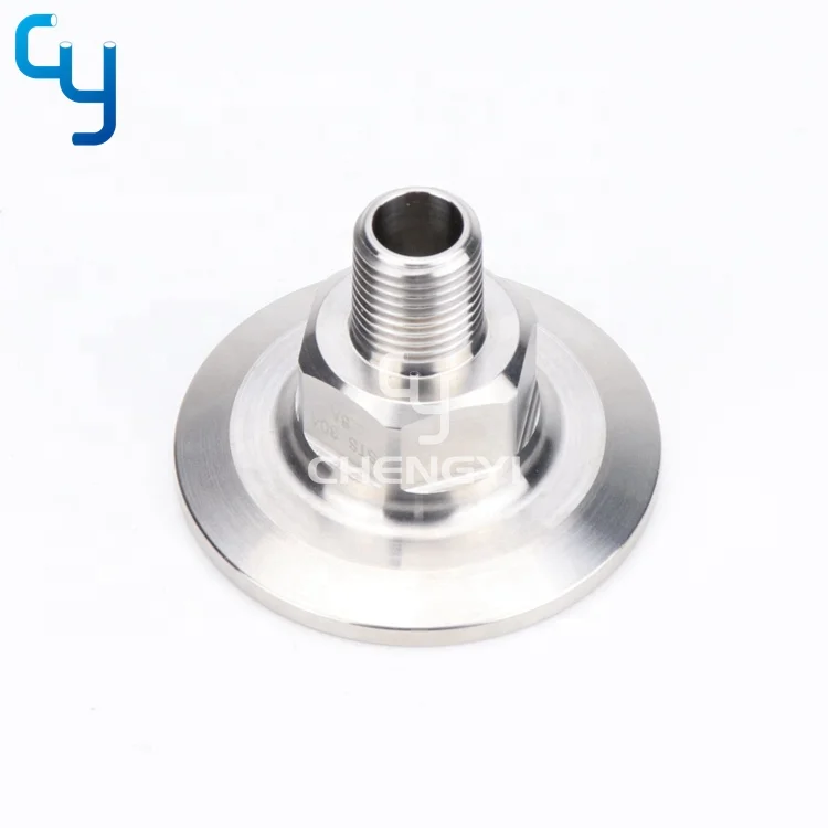Stainless steel 304/316 sanitary pipe fittings clamped male adapter / adaptor