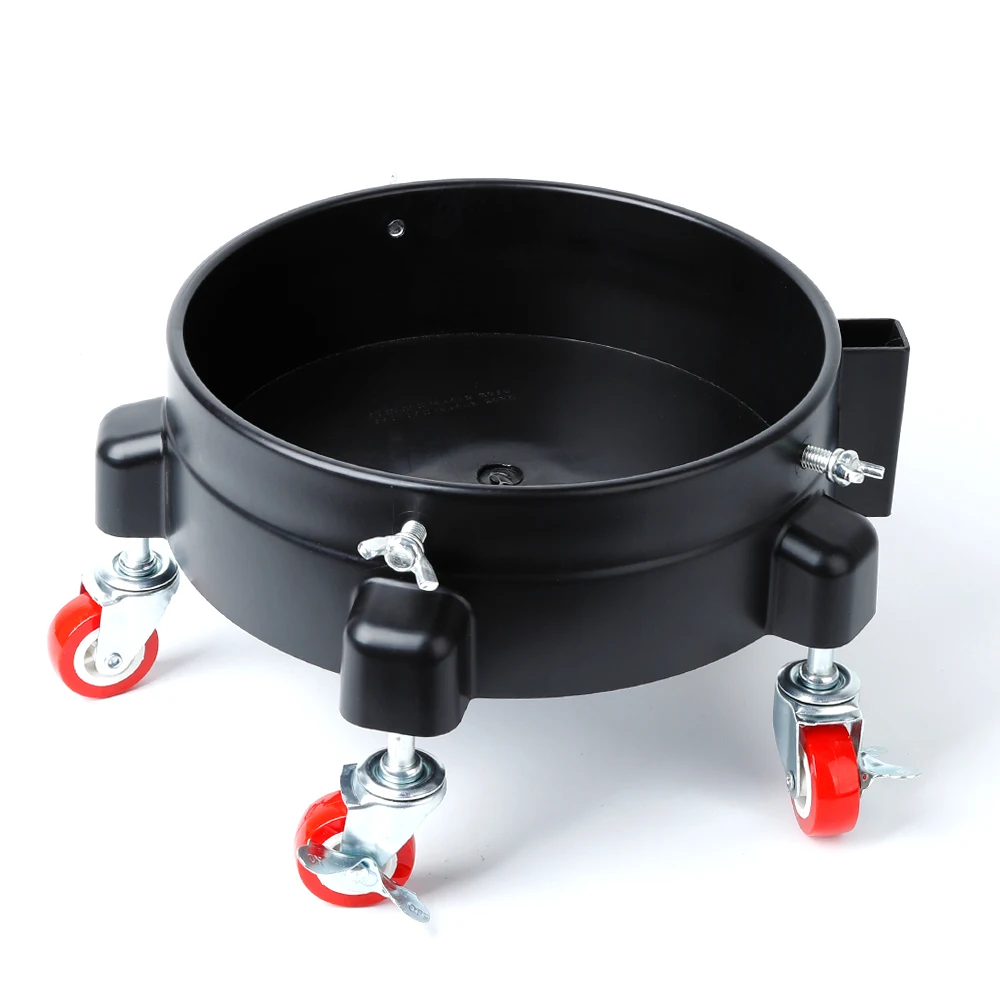 SCARCITY removable rolling car wash bucket dolly trailer with swivel caster wheel system