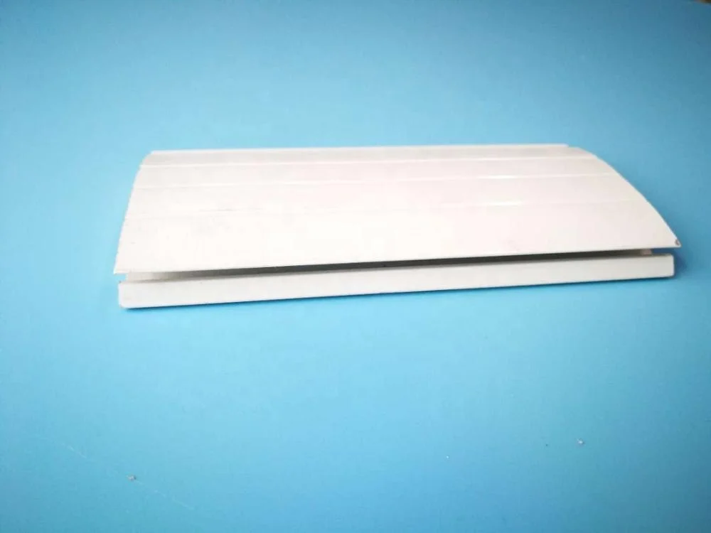 Anodized silver white 45mm roller shutter slat aluminum extrusion profile rolling shutter for doors and windows