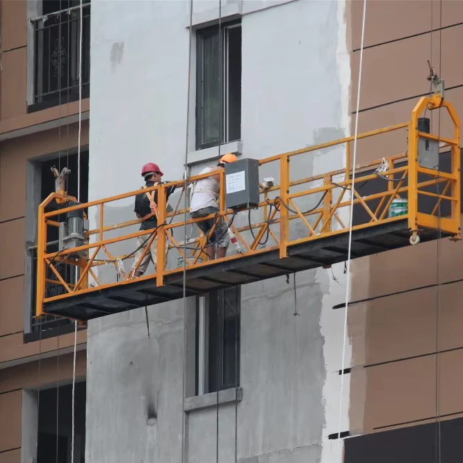 rope suspended scaffold/suspended wire rope platform/glass lifting equipment