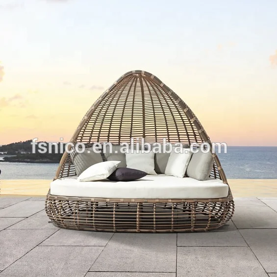 Уличный Подсолнечник Cabana для отеля, Круглый Подсолнечник из ротанга