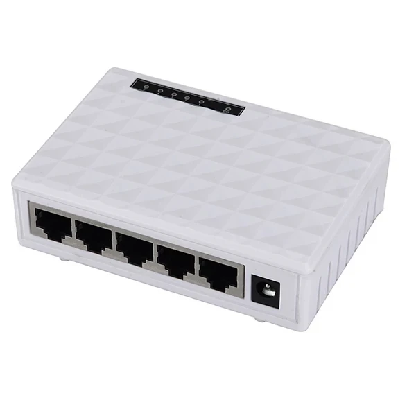Коммутатор Настольный Rj45 Lan 5 портов
