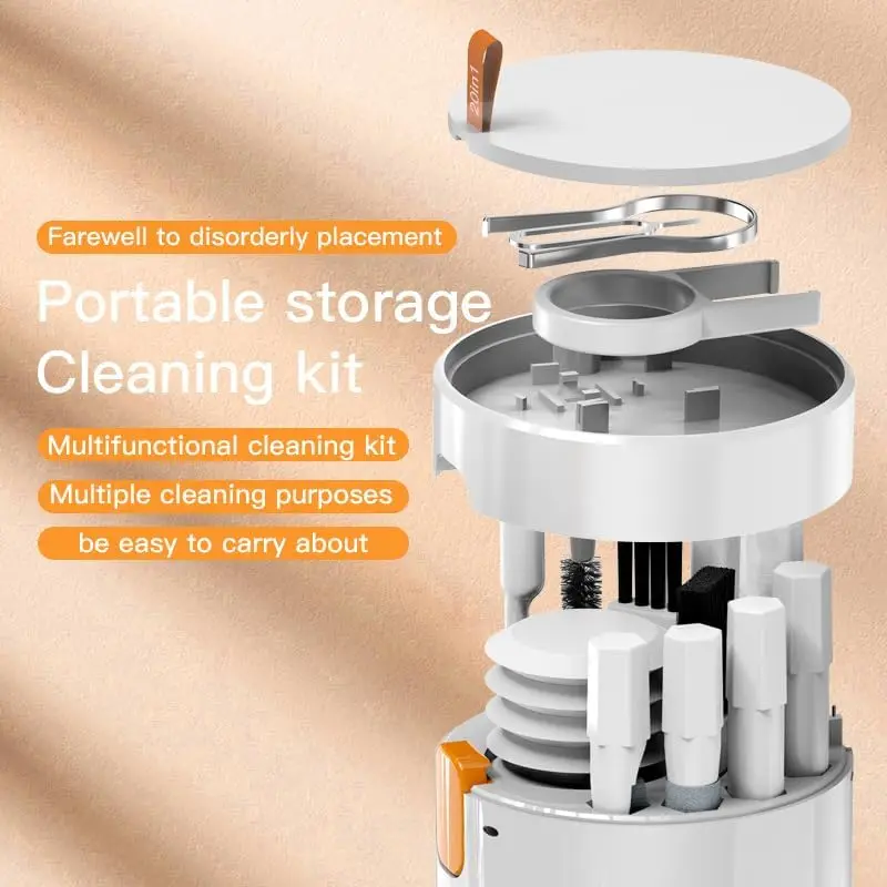 2024 New Upgrade Cleaner Keyboard Cleaner Kit for Laptop Screen iPhone Airpods Multifunctional Electronics Cleaning Kit