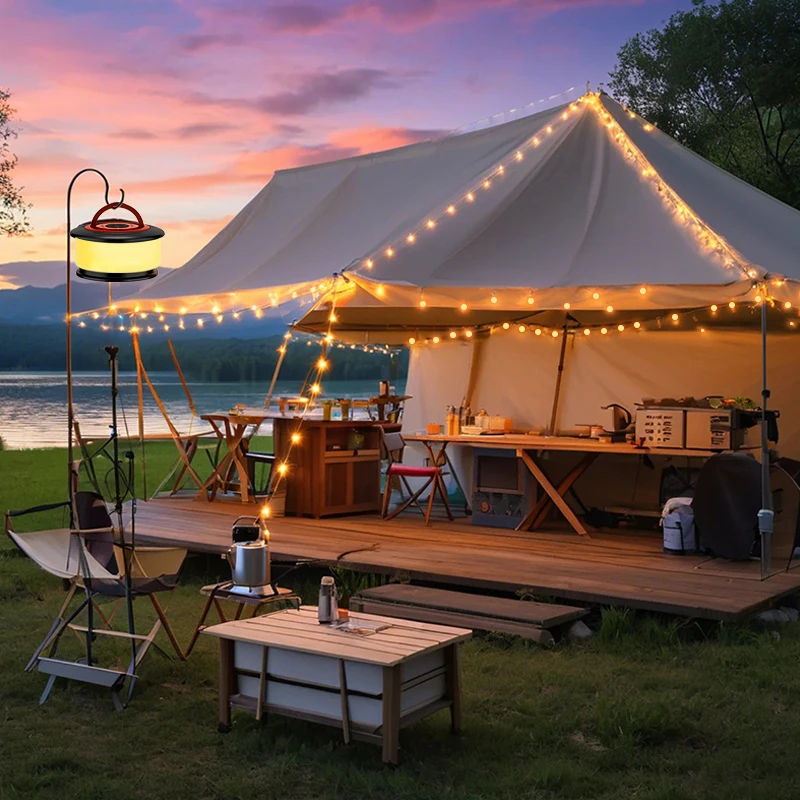 Color Abs Line Emergency Usb Rgb Strip Rechargeable String Led Outdoor Lamps Camping Light For Decoration