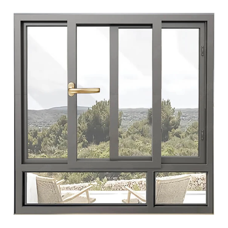 Aluminum Frame Double Glass Double Glazing Casement Windows Aluminium OEM Thermal Break Casement Window