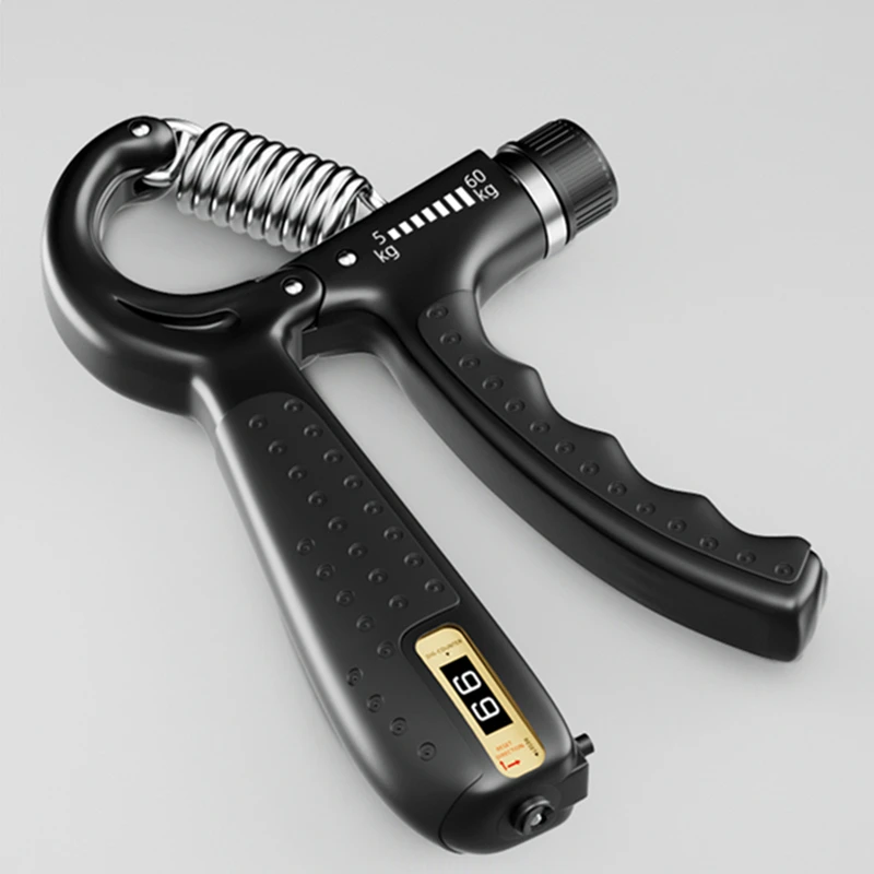 Hand Gripper Counting 5-60kg Fitness Strengthener Grips Wrist Trainer Heavy Adjustable Handgrip
