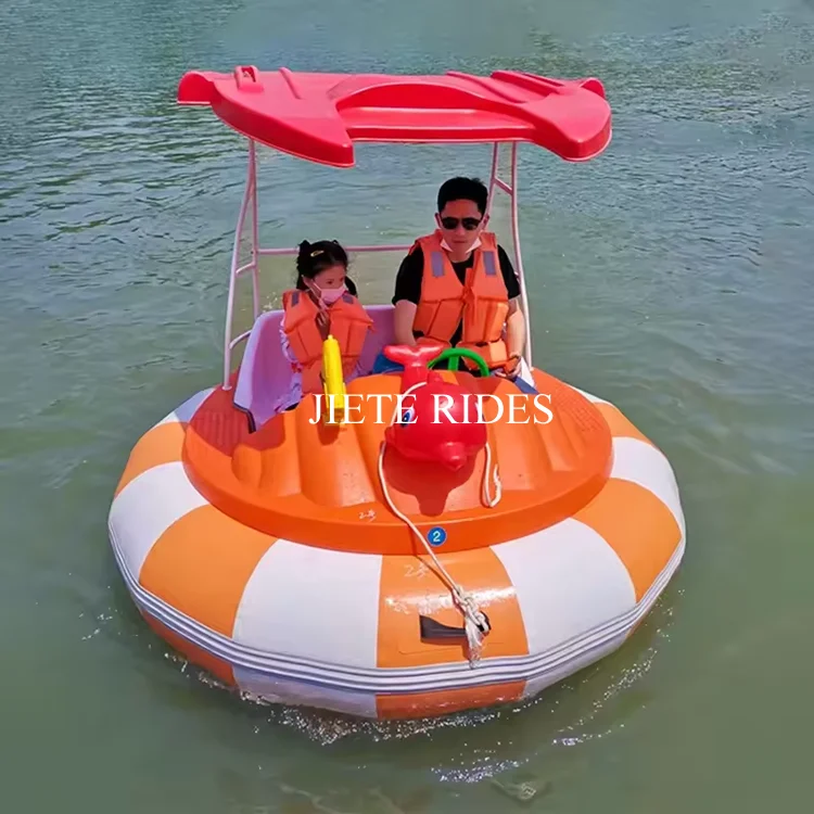 Floating bumper boat Round tire electric family water bumper boat water entertainment inflatable floating mat