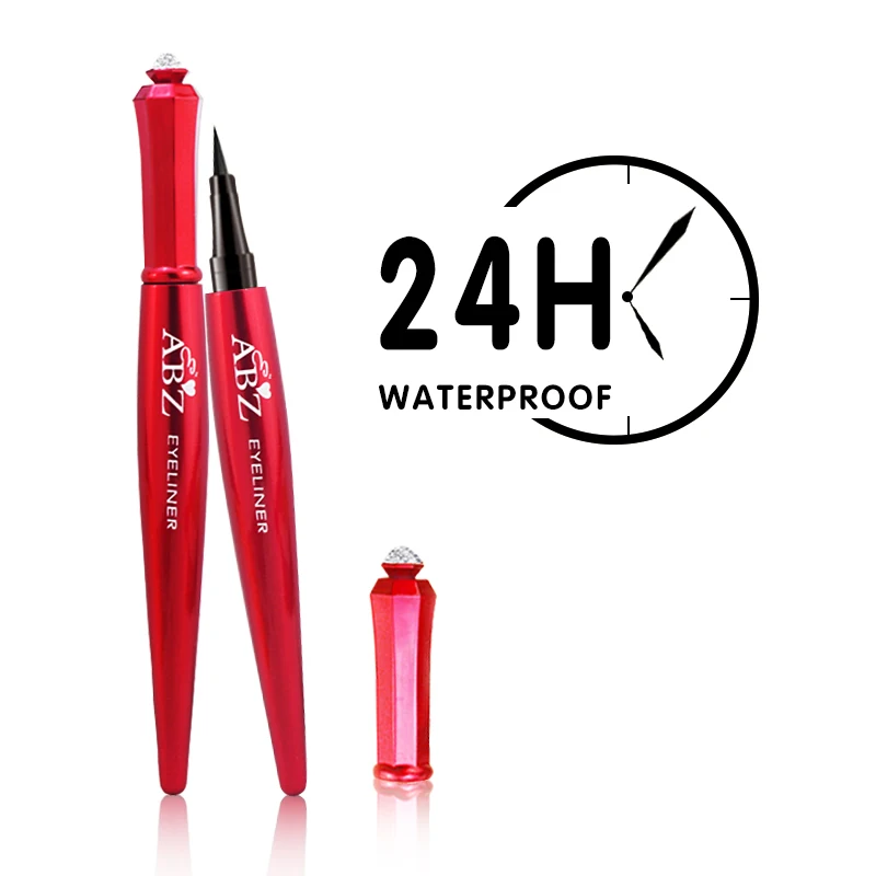Custom Private Label Eye Liner Waterproof Black ink Eyeliner Eyes Makeup Applying Liner Quick Dry 24h Long Lasting Eye Liner