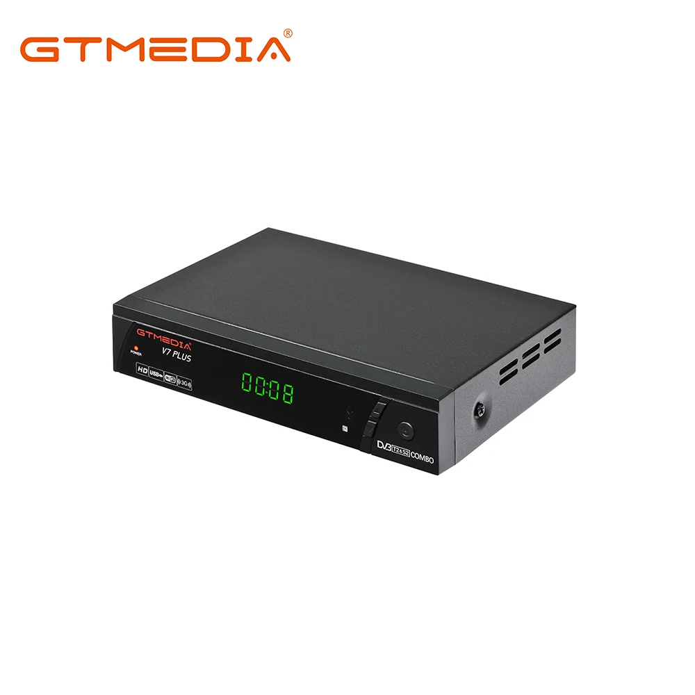 GTMedia V7 Plus DVB S2 Satellite Receiver DVB T2 decoder firmware upgrade support H.265 PowerVu,DRE & Biss key Network Sharing