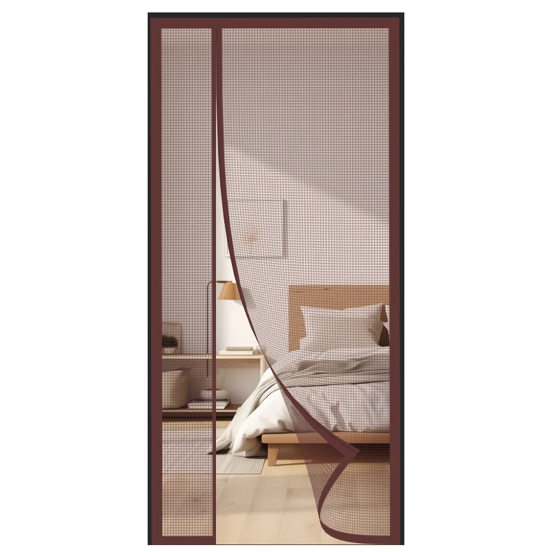 2024 Hot Sell Magnetic Door Screen Fly Screen Magnetic Soft Screen Door Mesh With Magnet